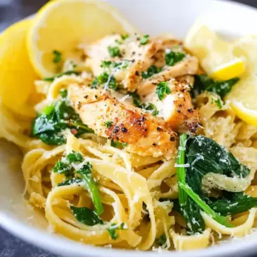 Lemon Ricotta Pasta with Chicken and Spinach
