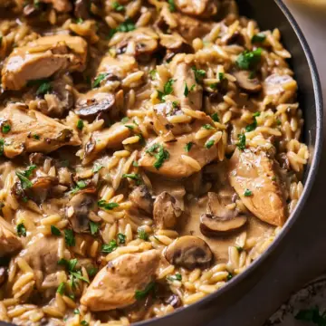 Creamy One-Pot Chicken Marsala Orzo