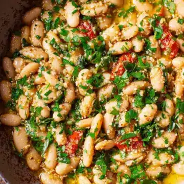 15-Minute Garlic Parmesan White Beans Recipe