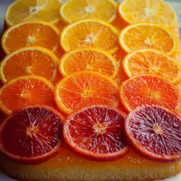 Upside-Down Ombré Citrus Cake