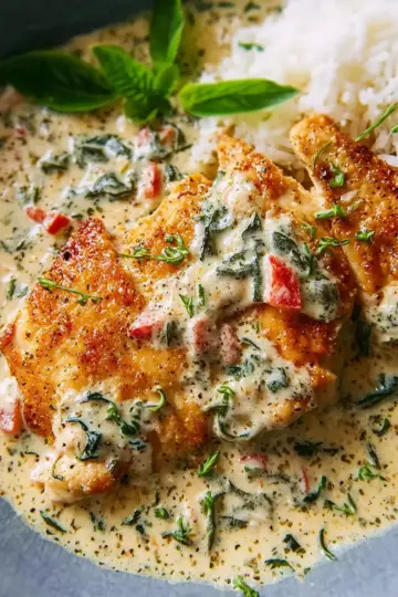 Chicken In Basil Cream