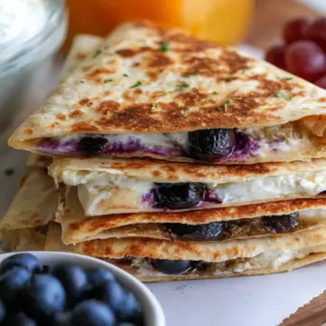 Blueberry Breakfast Quesadilla