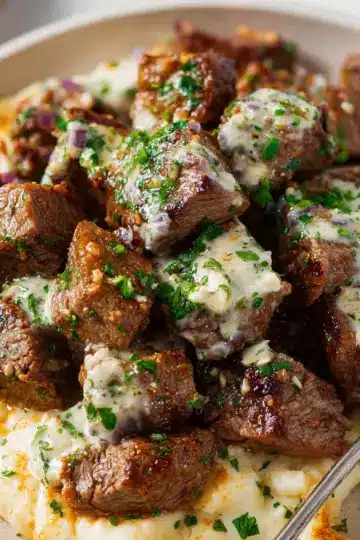 Creamy Garlic Butter Steak Bites