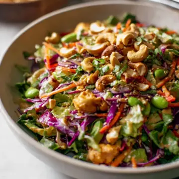Cashew Crunch Salad with Sesame Dressing